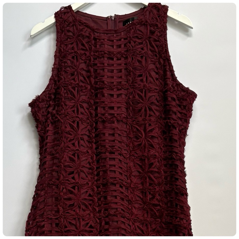 NEW Anthro Endless Rose Sleeveless Textured lace fabrication Midi Dress XL - Picture 6 of 11